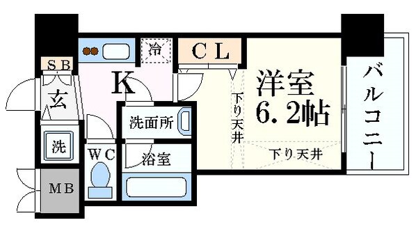 アクアプレイス梅田Ⅲの物件間取画像